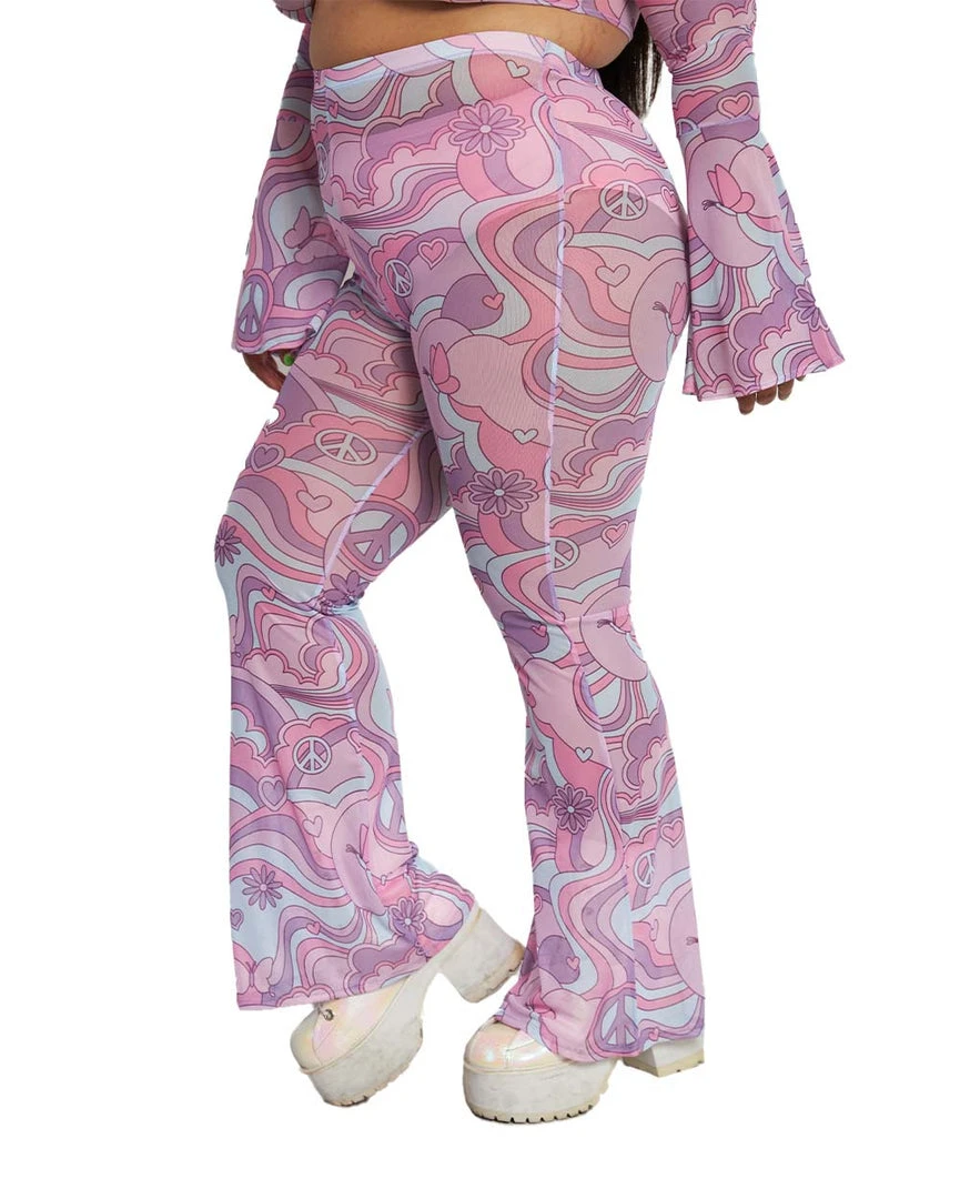 Cherry Mellow, Inc. Free Spirit Cutie Mesh Bell Bottoms Clothing 10 Cherry Mellow, Inc. Free Spirit Cutie Mesh Bell Bottoms Clothing