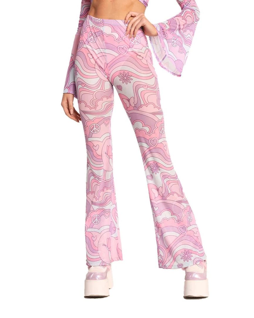 Cherry Mellow, Inc. Free Spirit Cutie Mesh Bell Bottoms Clothing 1 Cherry Mellow, Inc. Free Spirit Cutie Mesh Bell Bottoms Clothing