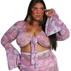 Cherry Mellow, Inc. Clothing Free Spirit Cutie Mesh Longsleeve Top