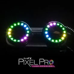 GloFX Pixel Pro LED Goggles Pashminas & Festival Accessories