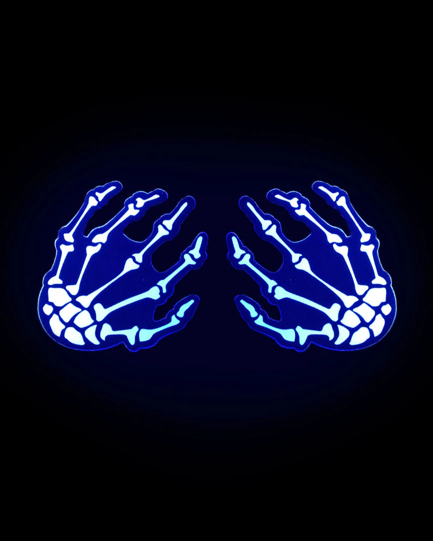 Accessories Pastease Glow In The Dark Skeleton Hands Pasties 1 Accessories Pastease Glow In The Dark Skeleton Hands Pasties