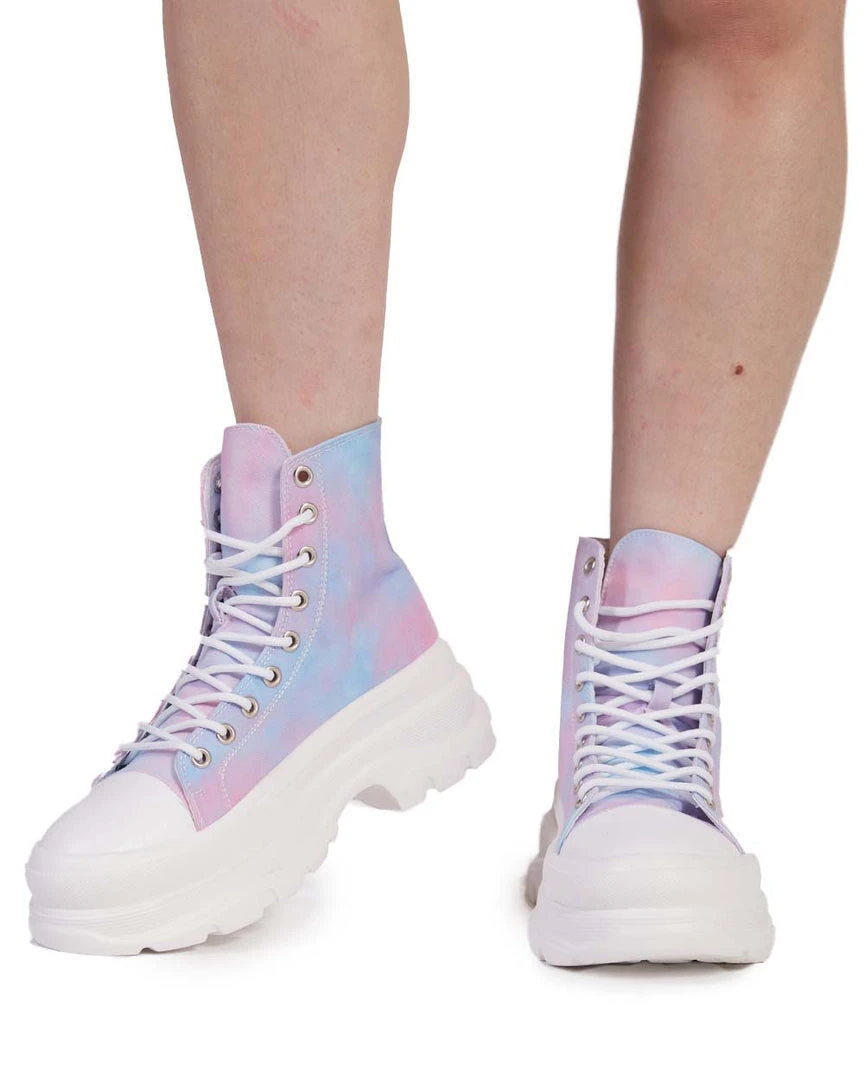 Berness Shoes Glowing Galaxy Hi-Cut Sneakers 2 Berness Shoes Glowing Galaxy Hi-Cut Sneakers