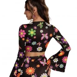 Cherry Mellow, Inc. Groovy Avenue Front-Tie Top Clothing 20 Cherry Mellow, Inc. Groovy Avenue Front-Tie Top Clothing