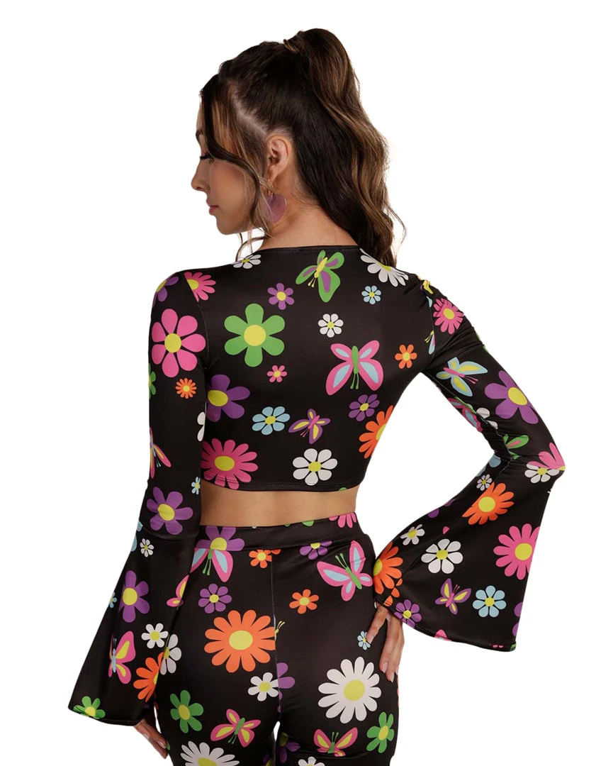 Cherry Mellow, Inc. Groovy Avenue Front-Tie Top Clothing 8 Cherry Mellow, Inc. Groovy Avenue Front-Tie Top Clothing