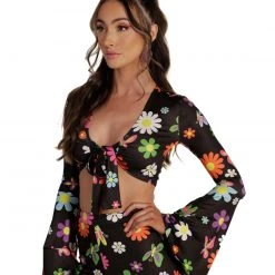 Cherry Mellow, Inc. Groovy Avenue Front-Tie Top Clothing 19 Cherry Mellow, Inc. Groovy Avenue Front-Tie Top Clothing