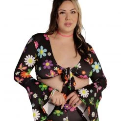 Cherry Mellow, Inc. Groovy Avenue Front-Tie Top Clothing 22 Cherry Mellow, Inc. Groovy Avenue Front-Tie Top Clothing