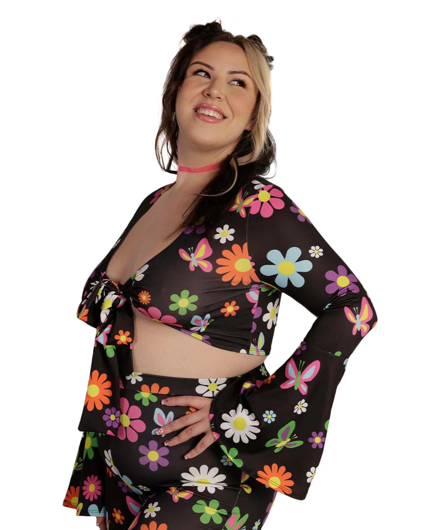 Cherry Mellow, Inc. Groovy Avenue Front-Tie Top Clothing 11 Cherry Mellow, Inc. Groovy Avenue Front-Tie Top Clothing