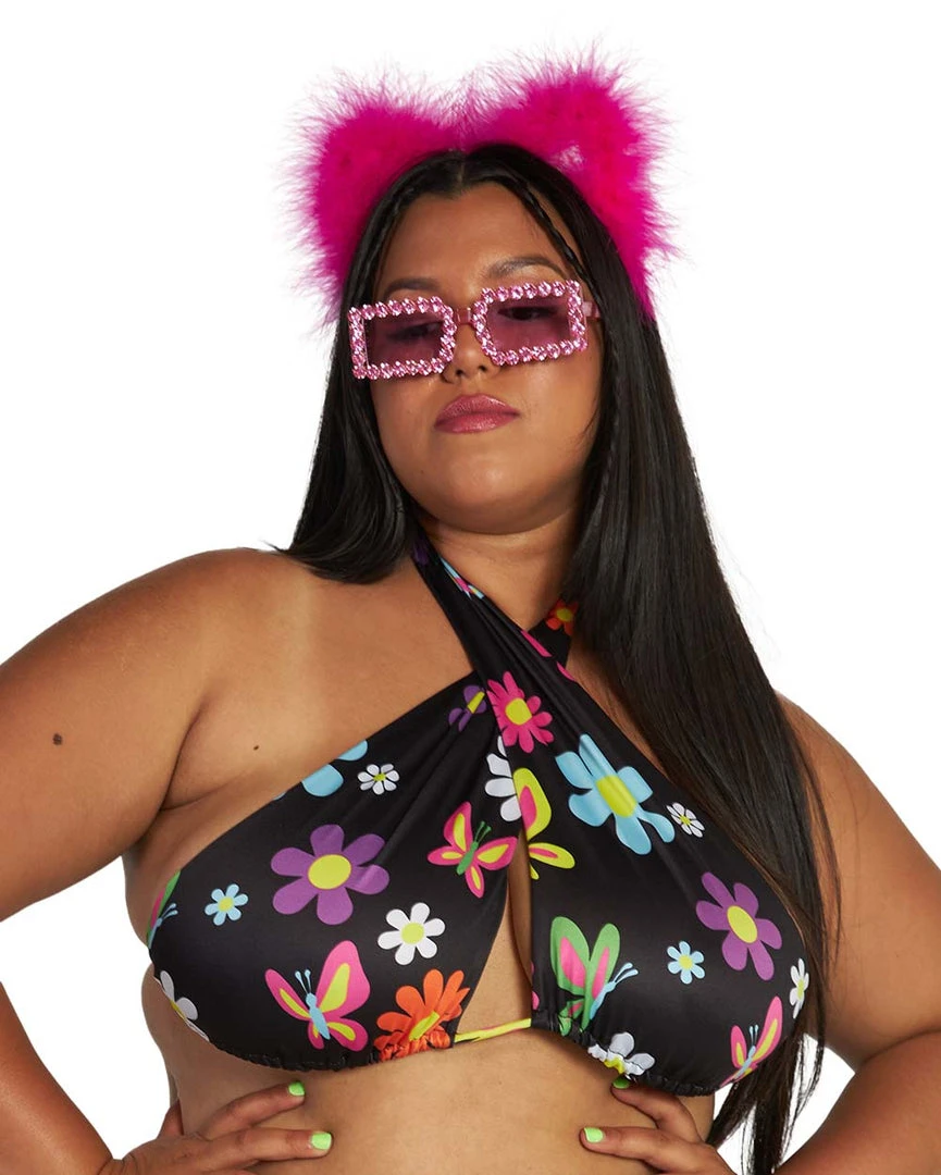 Cherry Mellow, Inc. Groovy Avenue Halter Wrap Top 6 Cherry Mellow, Inc. Groovy Avenue Halter Wrap Top