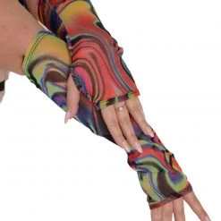 One By One Apparel Groovy Gal Mesh Arm Warmers