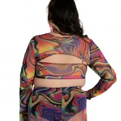 One By One Apparel Groovy Gal Ultra Crop Long Sleeve