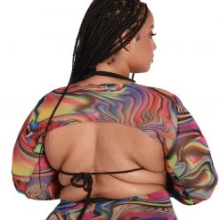 One By One Apparel Groovy Gal Ultra Crop Long Sleeve