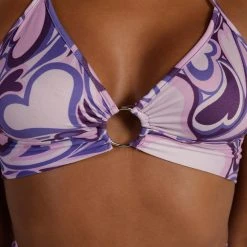 Cherry Mellow, Inc. Groovy Hearts O-Ring Halter Top Tops