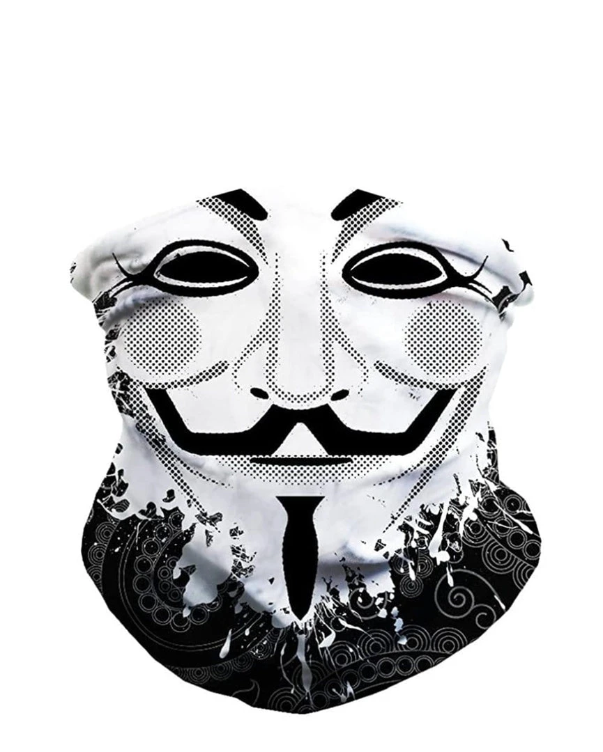 INTO THE AM Guy Fawkes Seamless Mask Bandana Masks & Bandanas 1 INTO THE AM Guy Fawkes Seamless Mask Bandana Masks & Bandanas