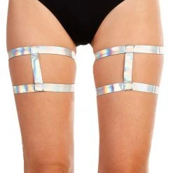 Andrew - Agent Harness Leg Garters - Holographic Trending Now