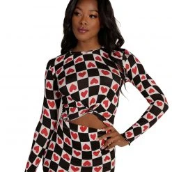 Rock & Rose Tops Heartbreaker Ruffled Long Sleeve Top