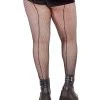 Leg Avenue Accessories Plus Size Backseam Fishnet Pantyhose