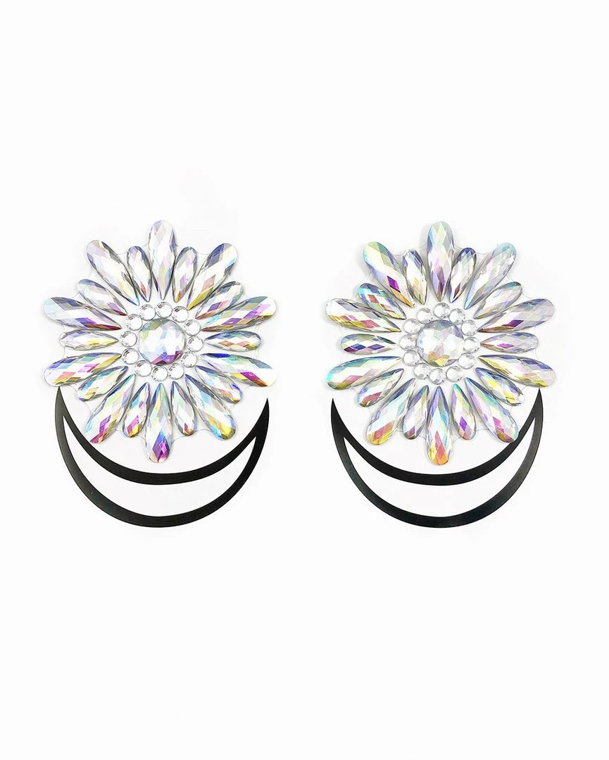 Lunautics Iridescent Daisy Jewel Pasties Accessories 1 Lunautics Iridescent Daisy Jewel Pasties Accessories