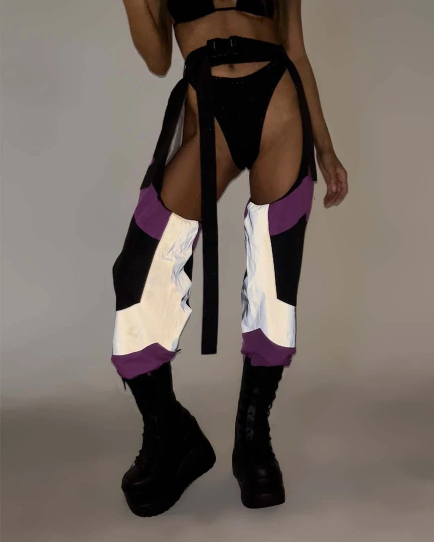 Hot & Delicious Black Bead Cue The Applause Speed Clasp Chaps 6 Hot & Delicious Black Bead Cue The Applause Speed Clasp Chaps