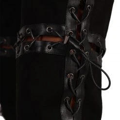 Hot & Delicious Black Bead Clothing I'm Unorthodox Cross Stitched Chaps