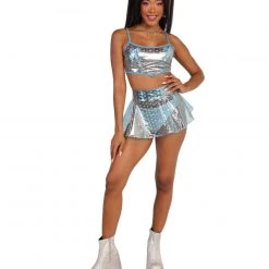 OhYes In A Heartbeat Vinyl Skirt 17 OhYes In A Heartbeat Vinyl Skirt