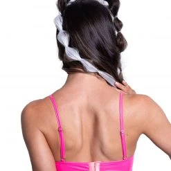 OhYes Clothing In Charge Of Looks Vinyl Underboob Top