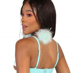 OhYes Clothing In Charge Of Looks Vinyl Underboob Top