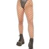 Leg Avenue Industrial Net Tights - Black W/ Silver