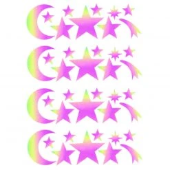 Accessories Sasswear X IHR Intercosmic Magic Rainbow Reflective Body Stickers