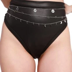 Fame Accessories Intergalactic Magic Layered Chain Belt