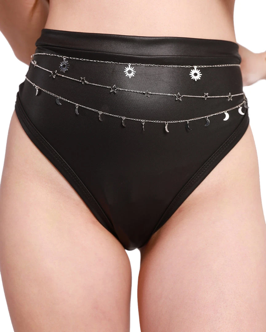 Fame Accessories Intergalactic Magic Layered Chain Belt 1 Fame Accessories Intergalactic Magic Layered Chain Belt