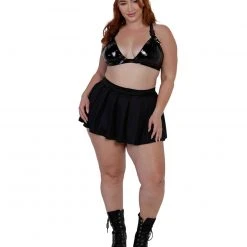 OhYes It's My World Vinyl Crop Top