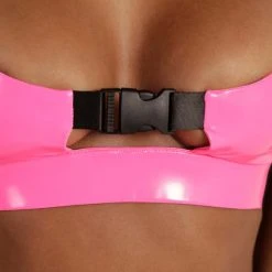 OhYes It's My World Vinyl Underboob Clasp Top