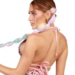 J. Valentine X IHR Milky Way Holo Lace Up Top Clothing