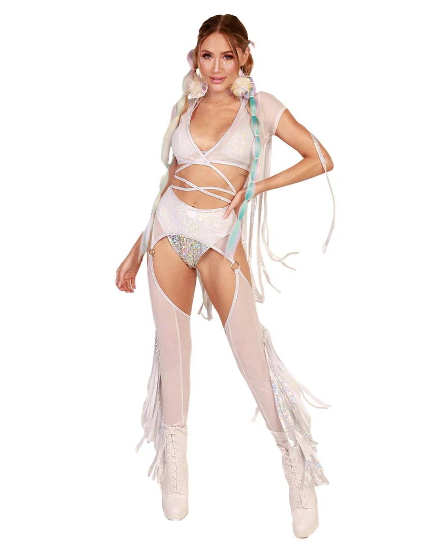 J. Valentine Ride It Out Fringe Mesh Chaps Clothing 3 J. Valentine Ride It Out Fringe Mesh Chaps Clothing