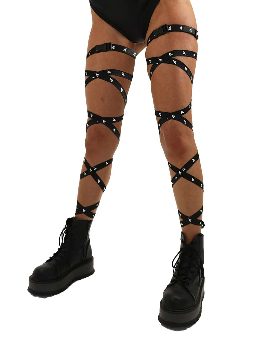 Andrew - Agent Jauz X IHR Reflective Print Speed Clasp Leg Wraps 1 Andrew - Agent Jauz X IHR Reflective Print Speed Clasp Leg Wraps