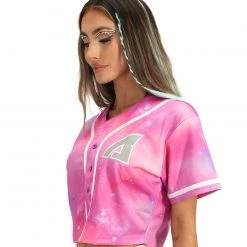 University Customs Jauz X IHR Reflective Galaxy Cropped Jersey