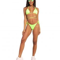 Hot & Delicious Black Bead Juicy BB Self-Tie Bottoms