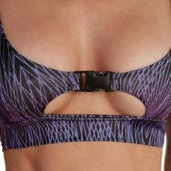 Cherry Mellow, Inc. Kaleidoscope Ripples Speed Clasp Crop Top Clothing