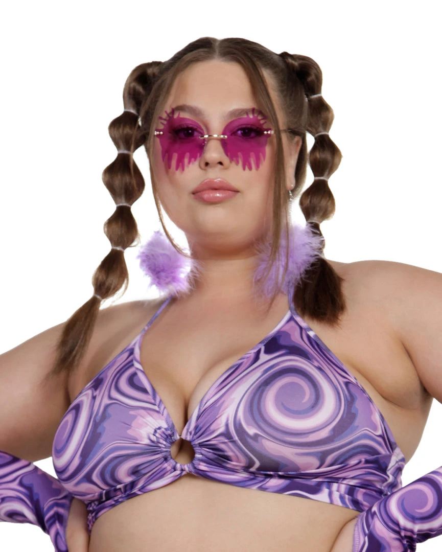 Cherry Mellow, Inc. Kaleidoscopic Kween O-Ring Halter Top 7 Cherry Mellow, Inc. Kaleidoscopic Kween O-Ring Halter Top