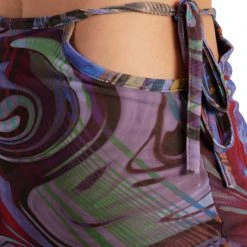 Hot & Delicious Black Bead Kaleidoscopic Thrillz Mini Skirt