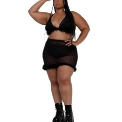 OhYes Keepin' It Cute & Fluffy Mini Skirt Clothing