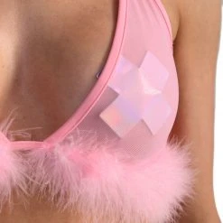 OhYes Keepin' It Cute & Fluffy Triangle Top