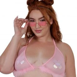 OhYes Keepin' It Cute & Fluffy Triangle Top