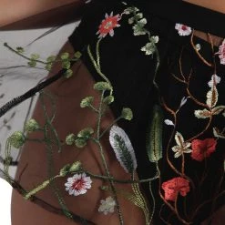 OhYes Lace Flowerfields Mesh Mini Skirt Bottoms