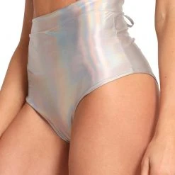 Day G New Arrivals Laser Focus Holo Ultra Hi-Rise Booty Shorts