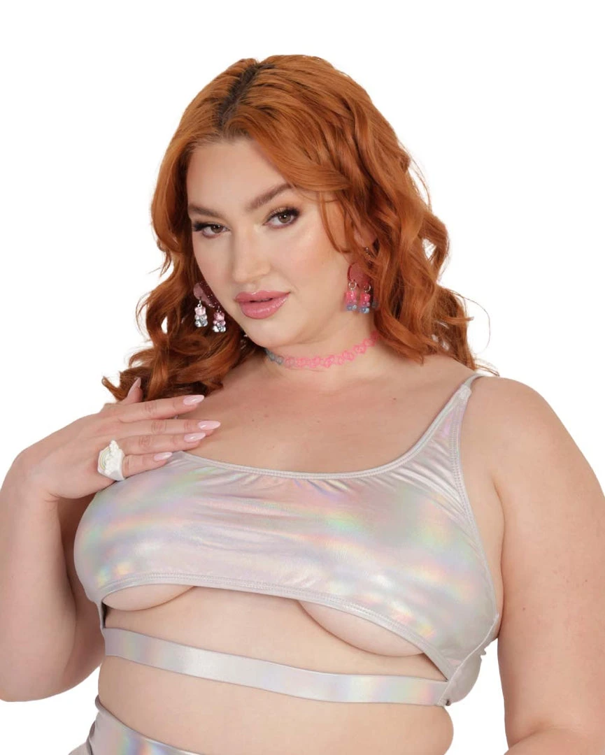 Dippin Daisies Clothing Last To Leave Holo Underboob Top 6 Dippin Daisies Clothing Last To Leave Holo Underboob Top
