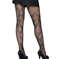 Leg Avenue Pretty Please Butterfly Fishnet Tights Plus