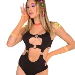 Day G Clothing Let The Games Begin O-Ring Cutout Bodysuit