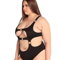 Day G Clothing Let The Games Begin O-Ring Cutout Bodysuit