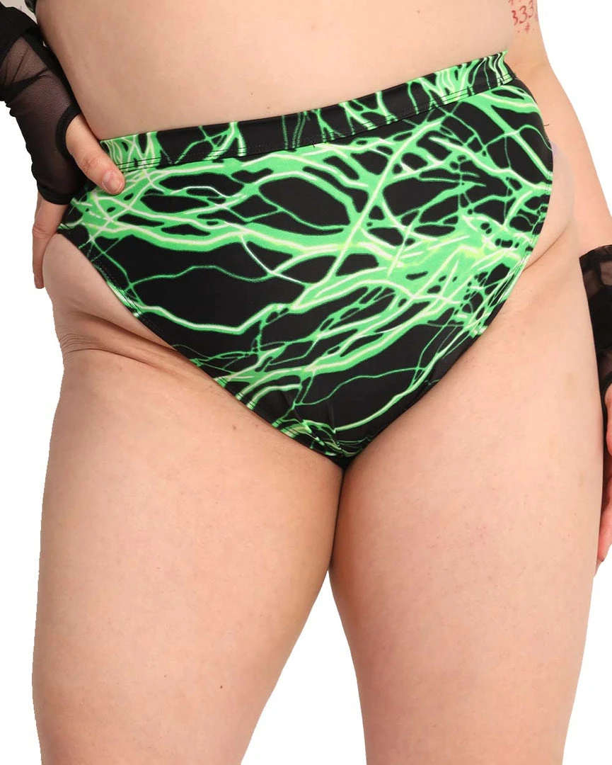 Dippin Daisies Lightning Speed Neon Hi-Cut Bottoms 14 Dippin Daisies Lightning Speed Neon Hi-Cut Bottoms